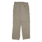 CARHARTT Mens Jeans Beige Relaxed Straight Denim Fair W31 L33 Workwear Durable