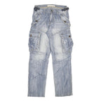 CONUS Mens Jeans Blue Regular Cargo Denim Light W28 L31 Workwear Utility