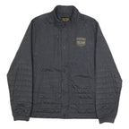 PME LEGEND Mens Black Button Jacket 2XL Polyester Quilted Lightweight Casual