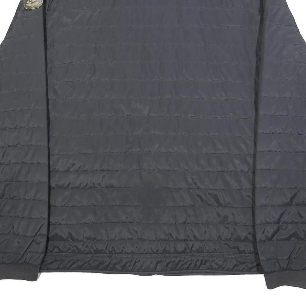 PME LEGEND Mens Black Button Jacket 2XL Polyester Quilted Lightweight Casual