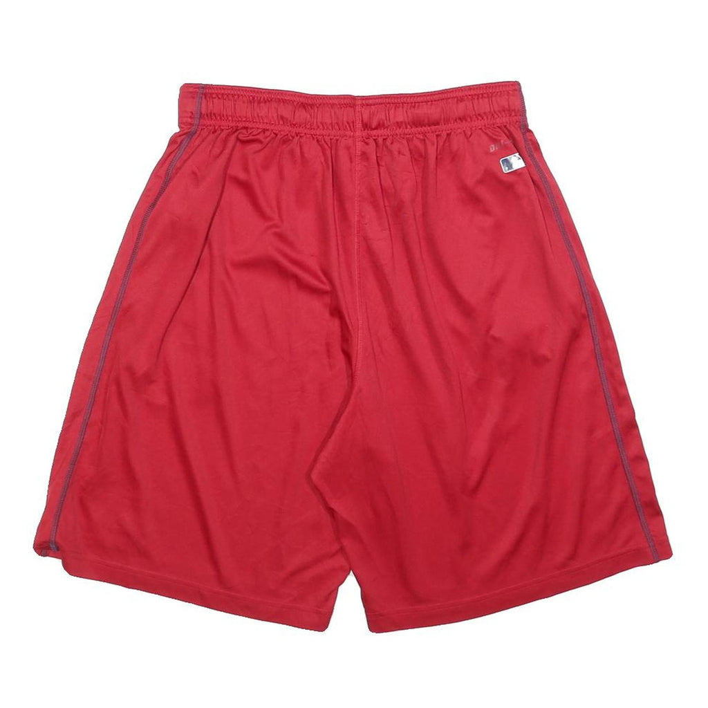 NIKE Mens Red Sports Casual Polyester Shorts M W30 Athletic Comfortable