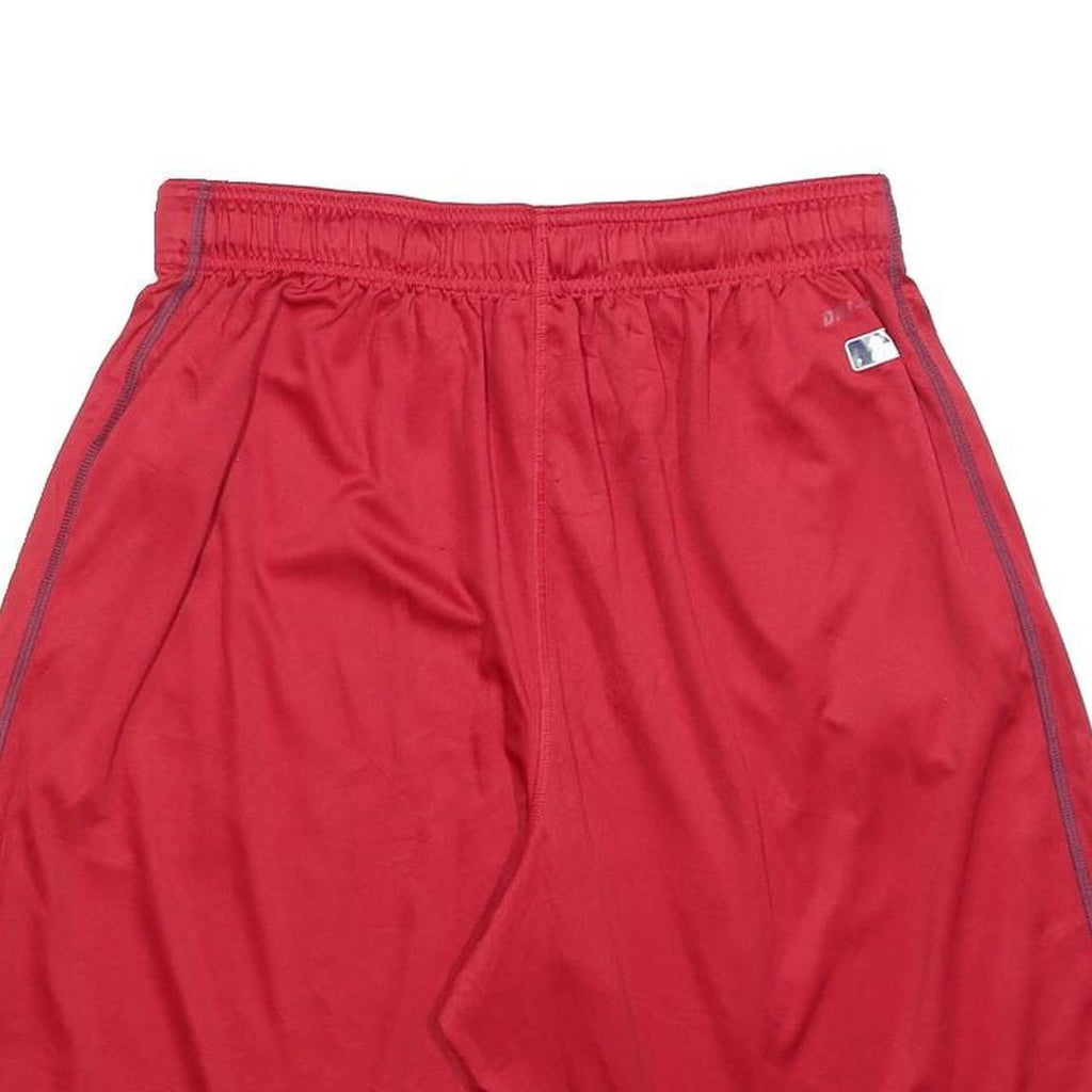NIKE Mens Red Sports Casual Polyester Shorts M W30 Athletic Comfortable