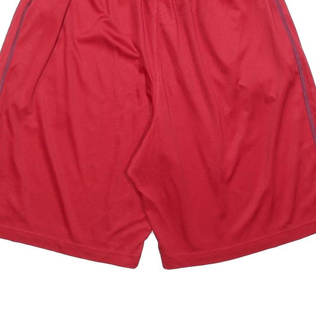 NIKE Mens Red Sports Casual Polyester Shorts M W30 Athletic Comfortable