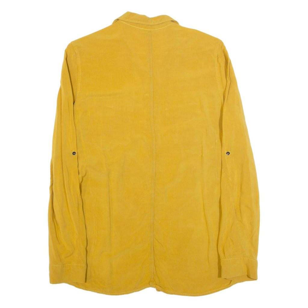 G-STAR Womens Plain Shirt Yellow Viscose Long Sleeve S