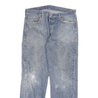 LEVI'S 501 Mens Jeans Blue Regular Straight Denim Medium W34 L29 Classic Button