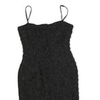 MARENE Womens Black Sheath Polyester Blend Dress M Sleeveless Spaghetti Strap