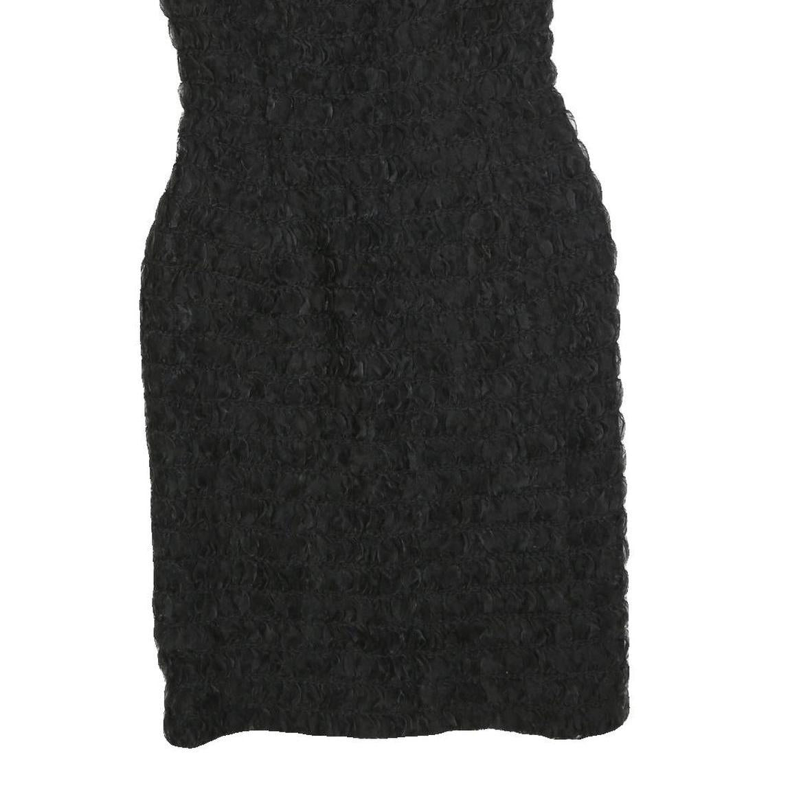 MARENE Womens Black Sheath Polyester Blend Dress M Sleeveless Spaghetti Strap