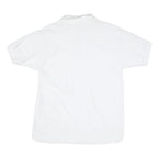 GILDAN Womens White Honda Short Sleeve Polo Shirt L Cotton Blend Classic