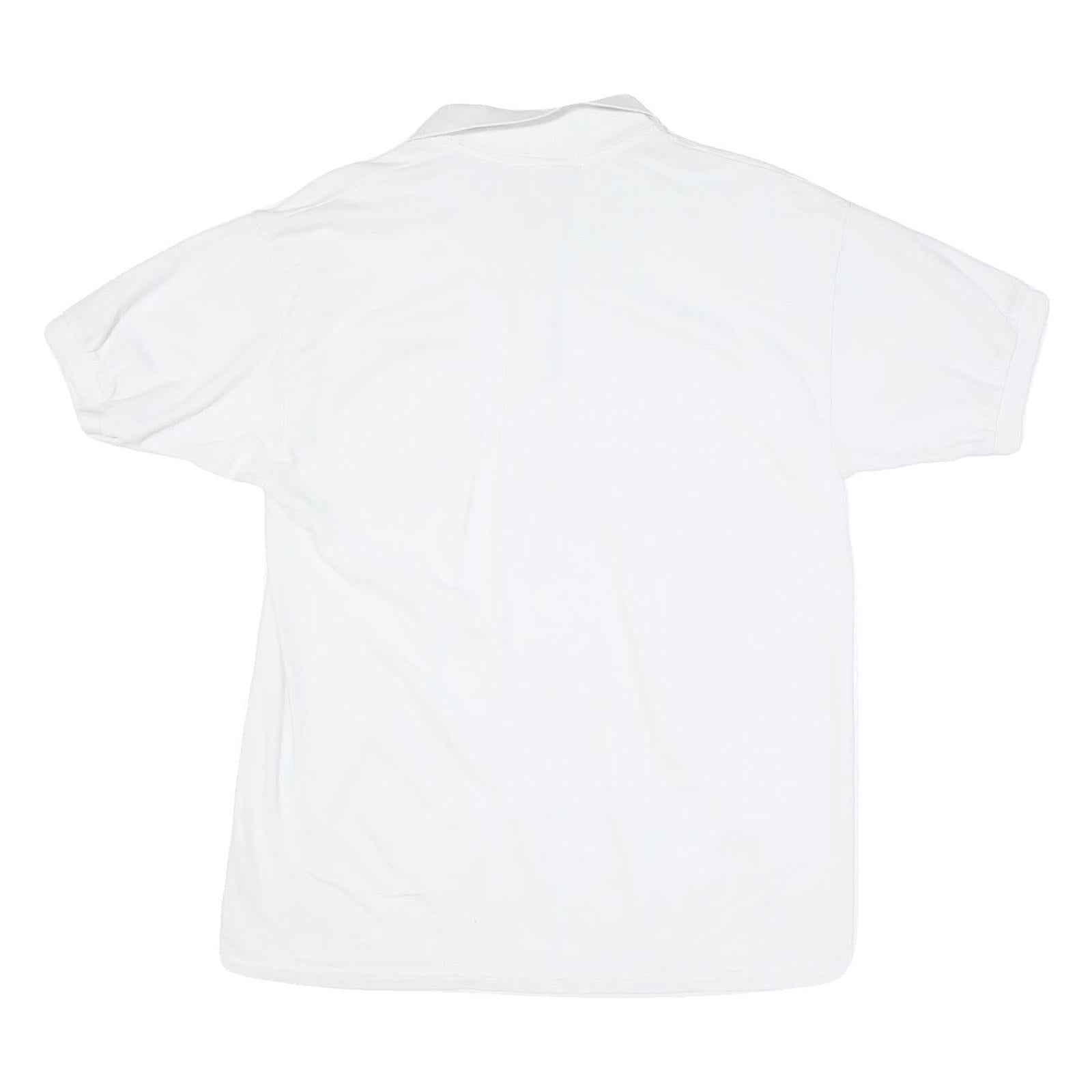 GILDAN Womens White Honda Short Sleeve Polo Shirt L Cotton Blend Classic