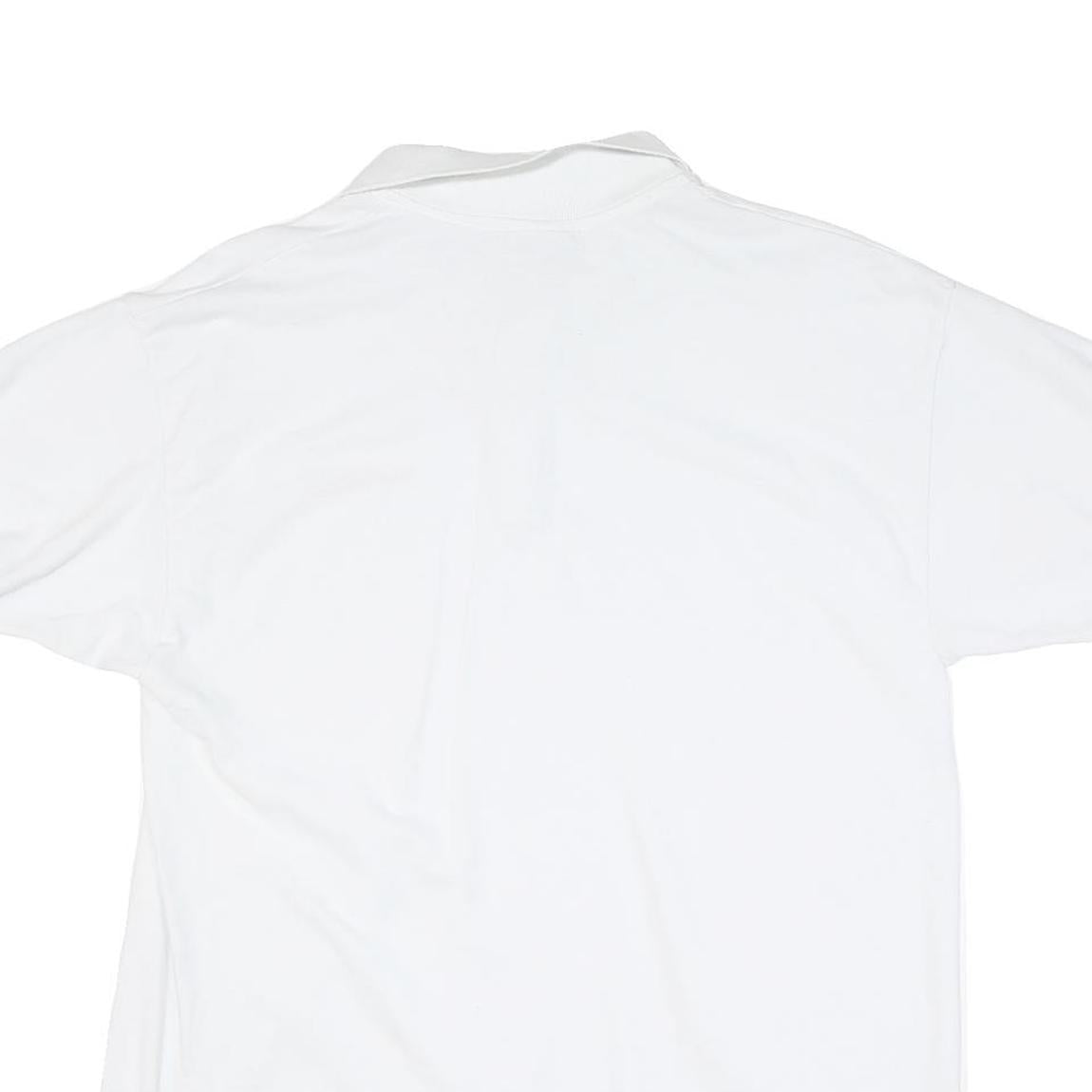 GILDAN Womens White Honda Short Sleeve Polo Shirt L Cotton Blend Classic