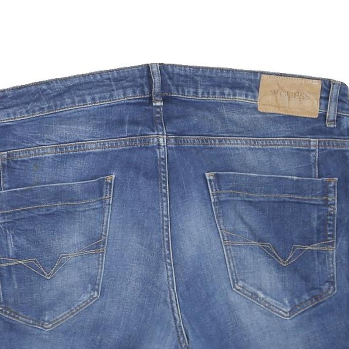 GUESS Womens Denim Blue Casual Shorts XL W38 Cotton Blend