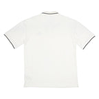 KAPPA Mens White & Black Polo Shirt 2XL Cotton Basic Short Sleeve Classic Fit