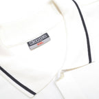 KAPPA Mens White & Black Polo Shirt 2XL Cotton Basic Short Sleeve Classic Fit