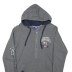 CHAMPION Womens Grey Cal State Fullerton ¼ Zip Hoodie L Casual Sweatshirt