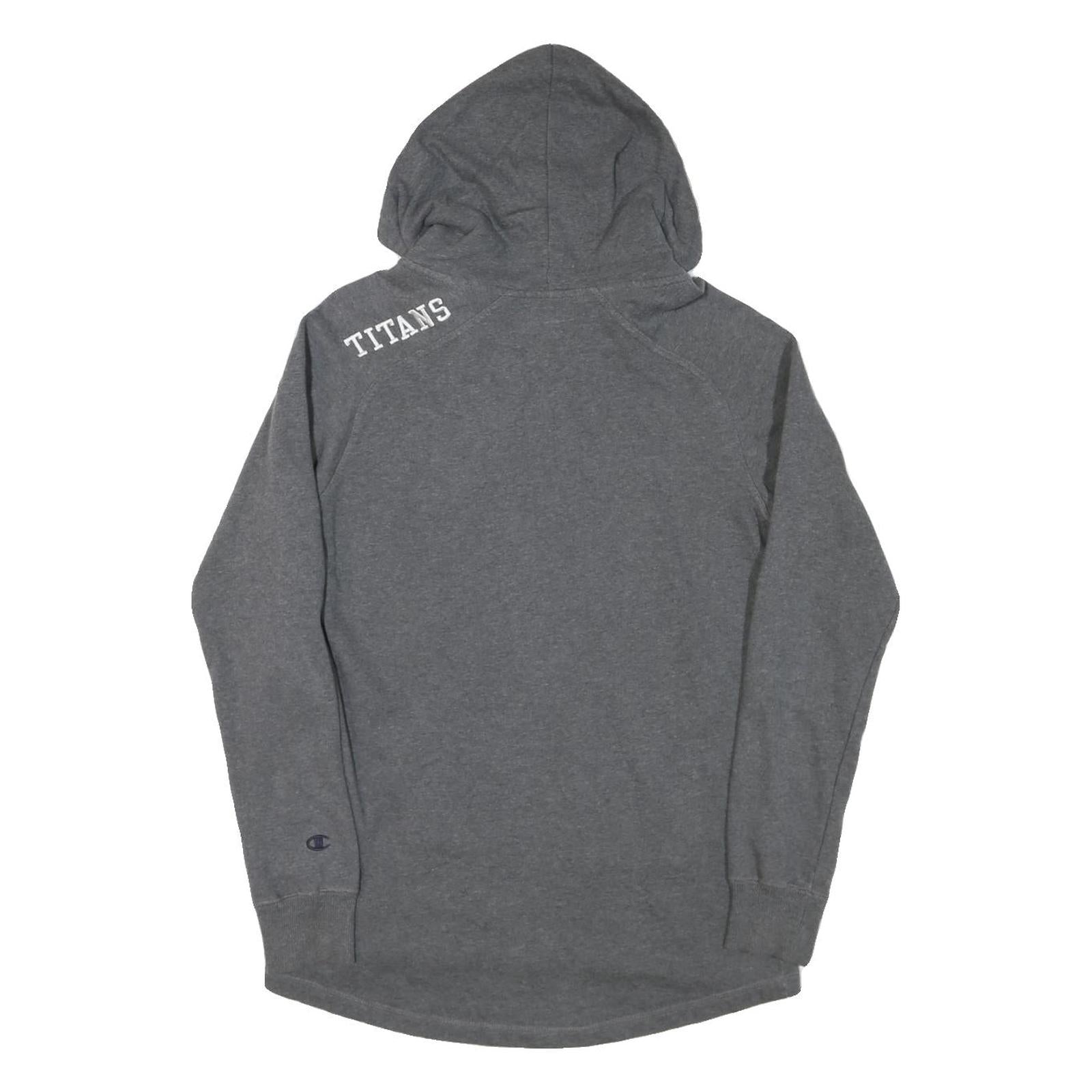 CHAMPION Womens Grey Cal State Fullerton ¼ Zip Hoodie L Casual Sweatshirt