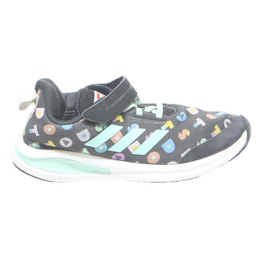 ADIDAS Womens Slip-On Trainers Black Pastel Multi Synthetic UK 5 Comfortable Gym