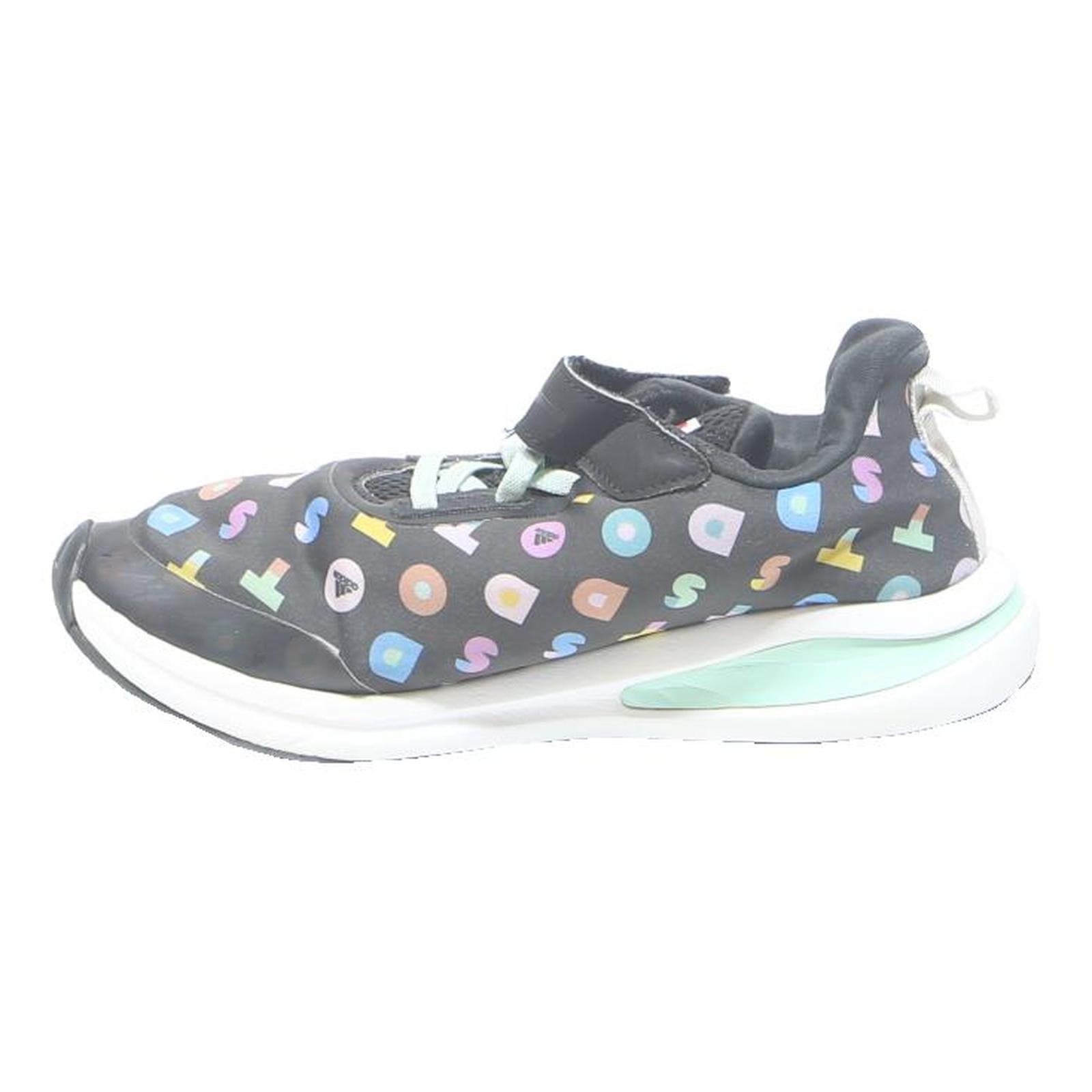 ADIDAS Womens Slip-On Trainers Black Pastel Multi Synthetic UK 5 Comfortable Gym