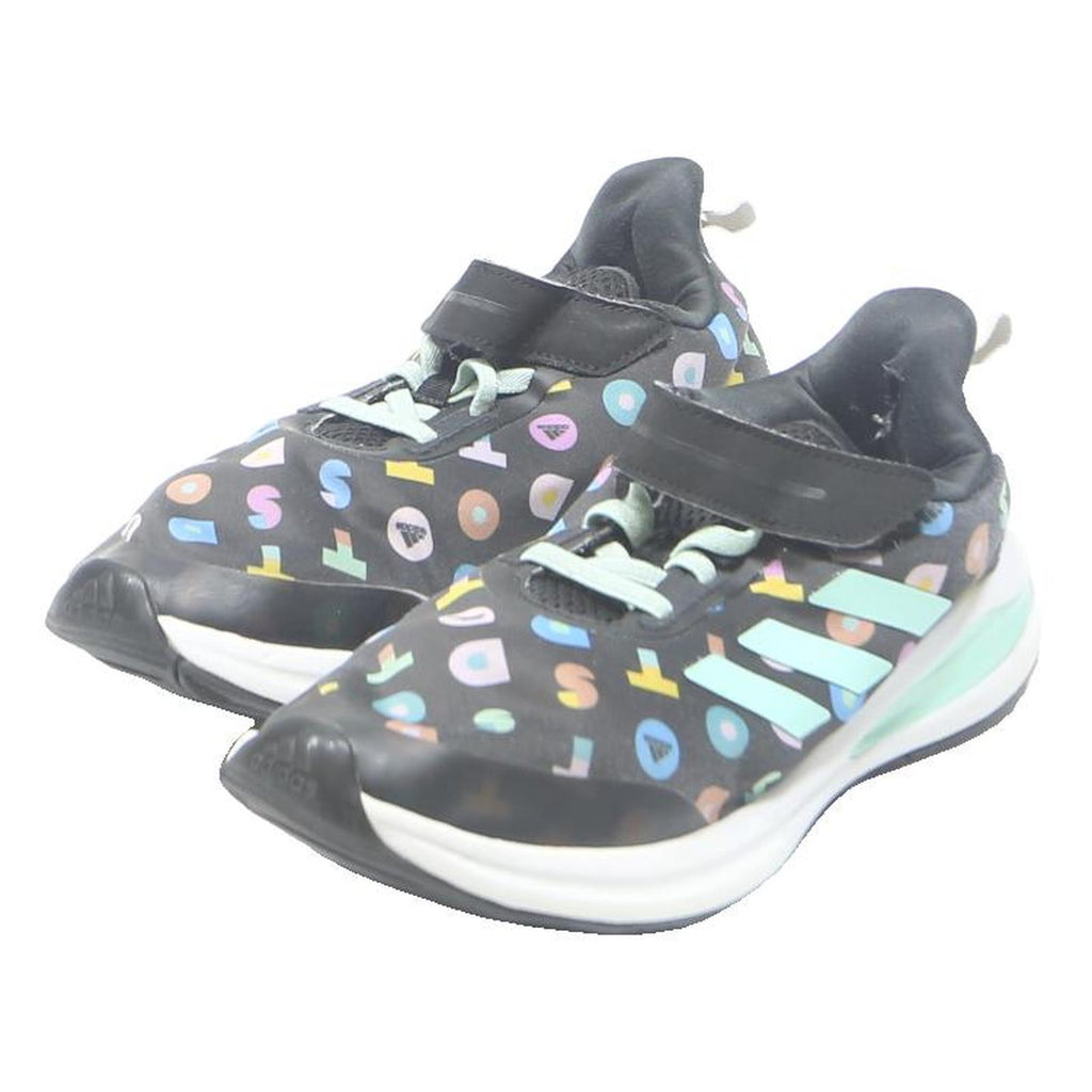 ADIDAS Womens Slip-On Trainers Black Pastel Multi Synthetic UK 5 Comfortable Gym