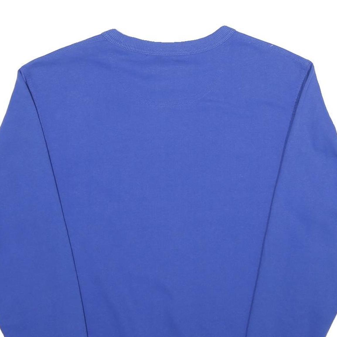 CHAMPION Mens Blue Crew Neck S Sweatshirt Classic Cotton Blend Pullover
