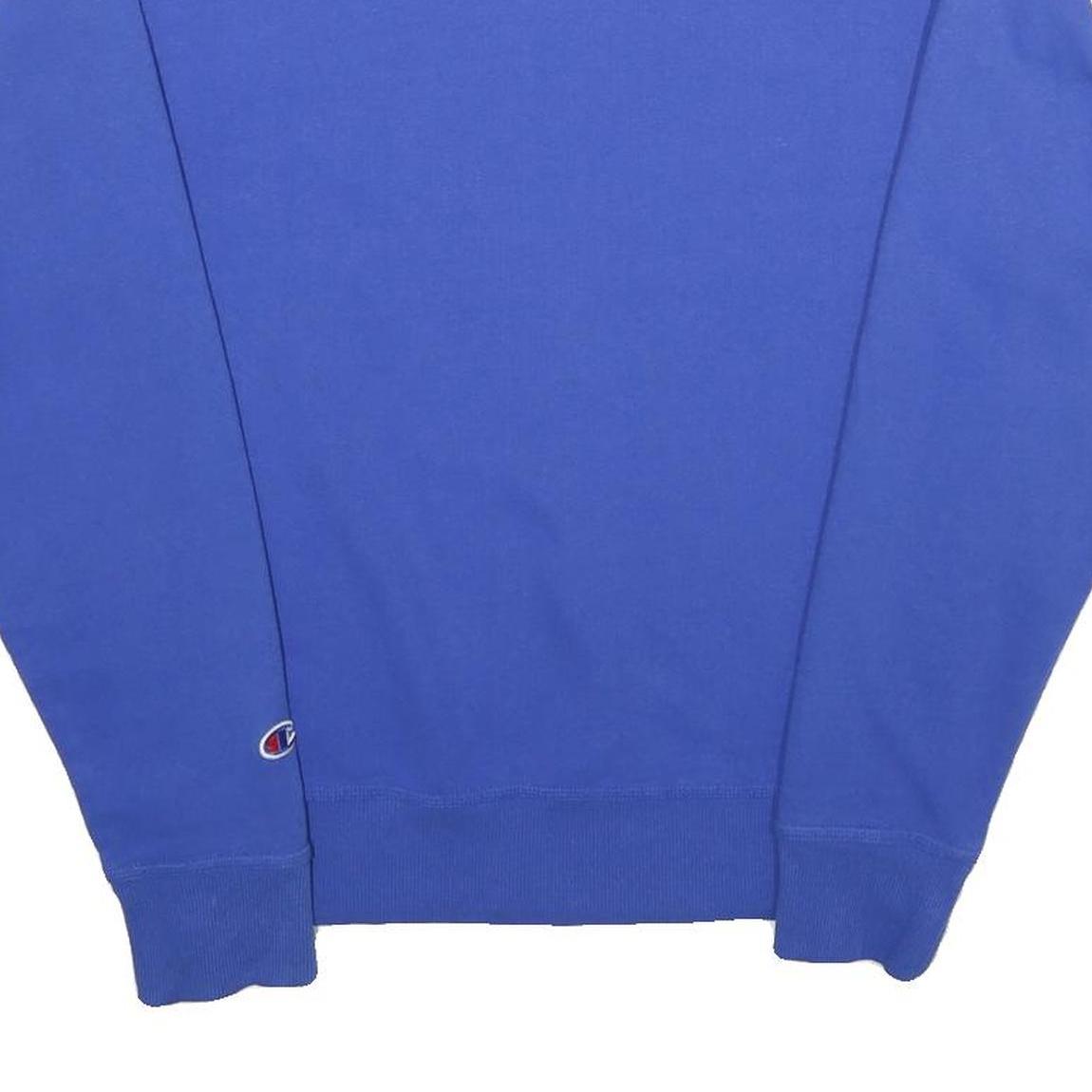CHAMPION Mens Blue Crew Neck S Sweatshirt Classic Cotton Blend Pullover
