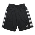 ADIDAS Mens Black Sports Casual Shorts S W26 Polyester Three Stripe