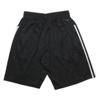ADIDAS Mens Black Sports Casual Shorts S W26 Polyester Three Stripe
