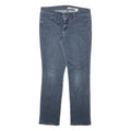 DKNY Womens Blue Regular Fit Straight Denim Jeans W32 L32 Zip Cotton Blend