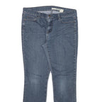 DKNY Womens Blue Regular Fit Straight Denim Jeans W32 L32 Zip Cotton Blend