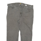 CARHARTT Mens Jeans Grey Relaxed Straight Denim Medium W44 L30 Workwear Zip