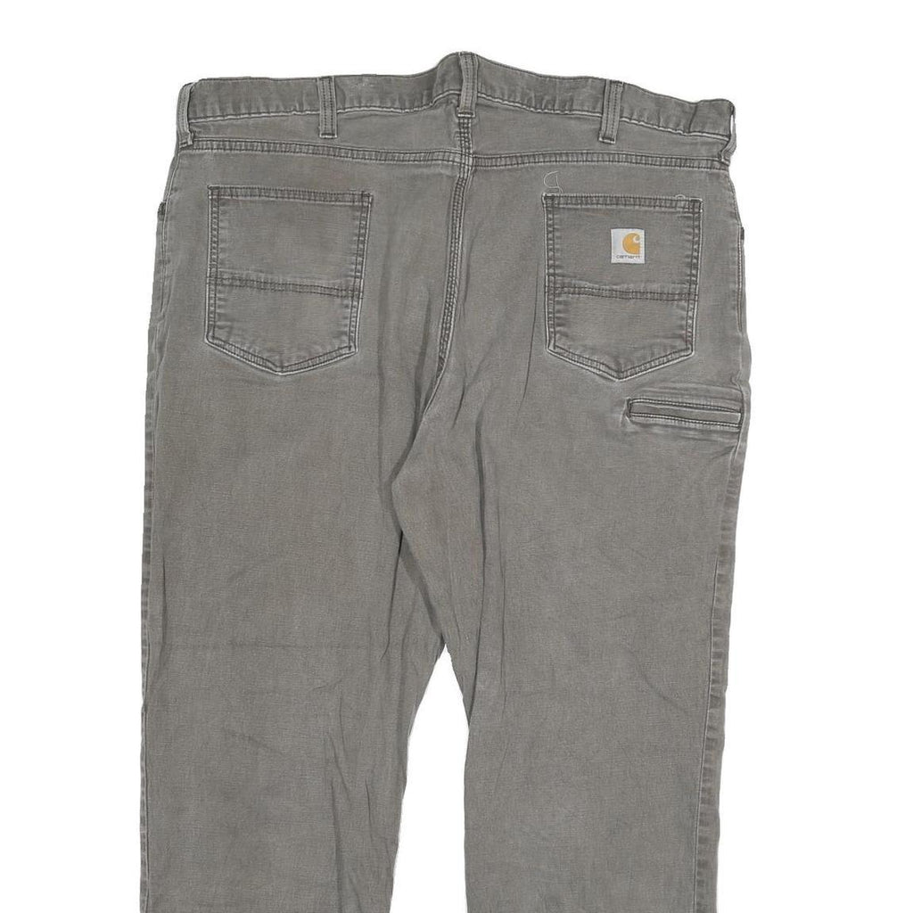 CARHARTT Mens Jeans Grey Relaxed Straight Denim Medium W44 L30 Workwear Zip