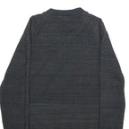 NIKE Mens Black Cotton Blend Bomber Jacket S Plain Zip Athletic Casual