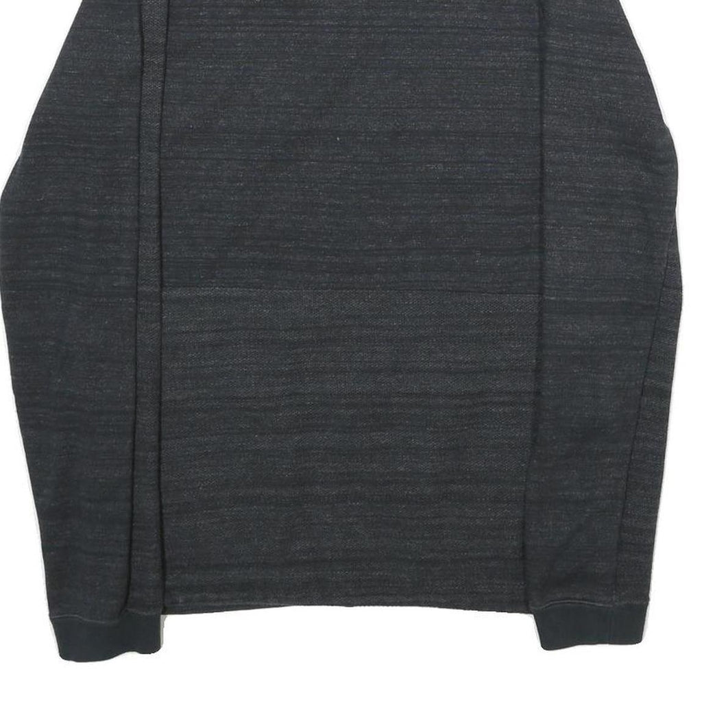 NIKE Mens Black Cotton Blend Bomber Jacket S Plain Zip Athletic Casual