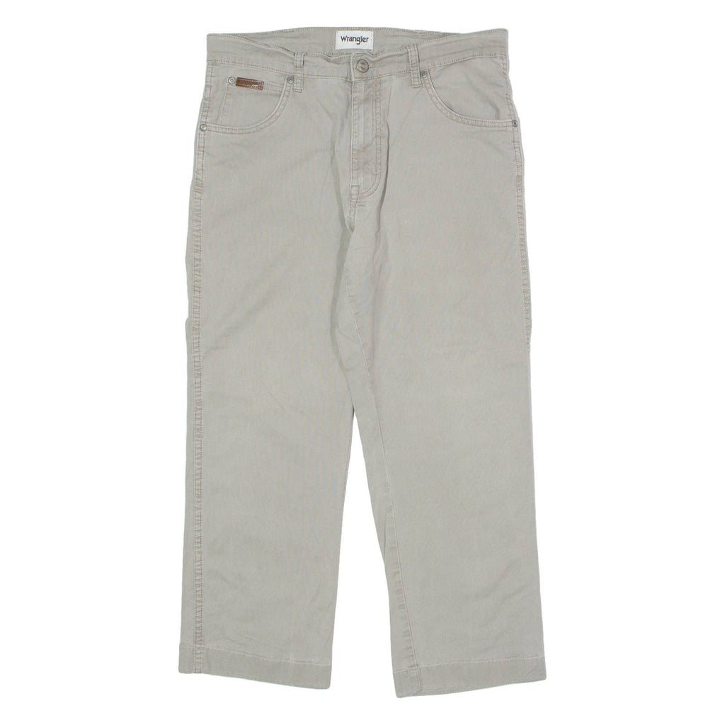 WRANGLER Texas Mens Trousers Grey Slim Straight W31 L23