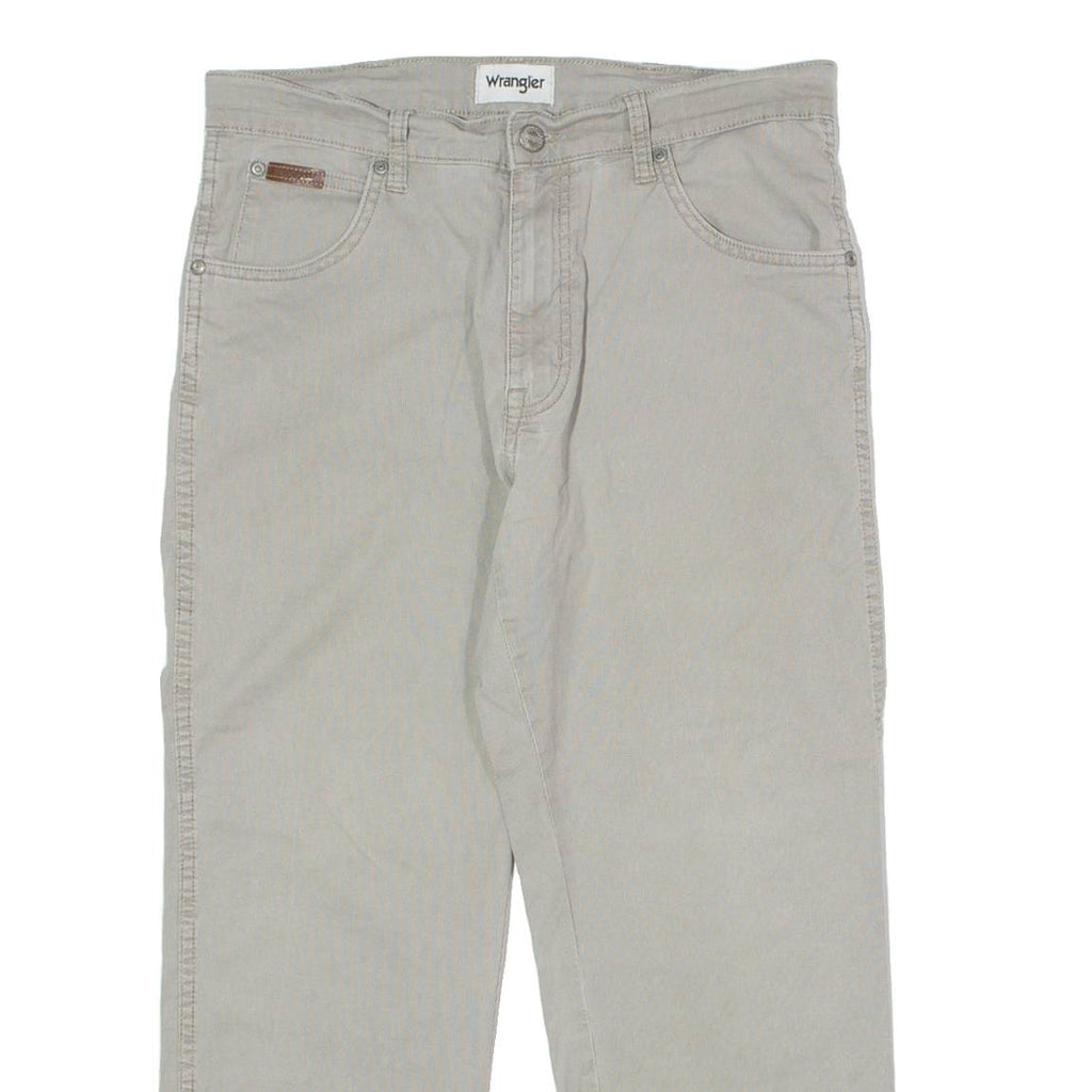 WRANGLER Texas Mens Trousers Grey Slim Straight W31 L23