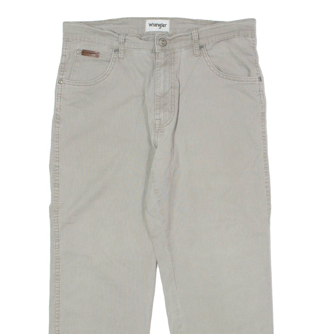 WRANGLER Texas Mens Trousers Grey Slim Straight W31 L23