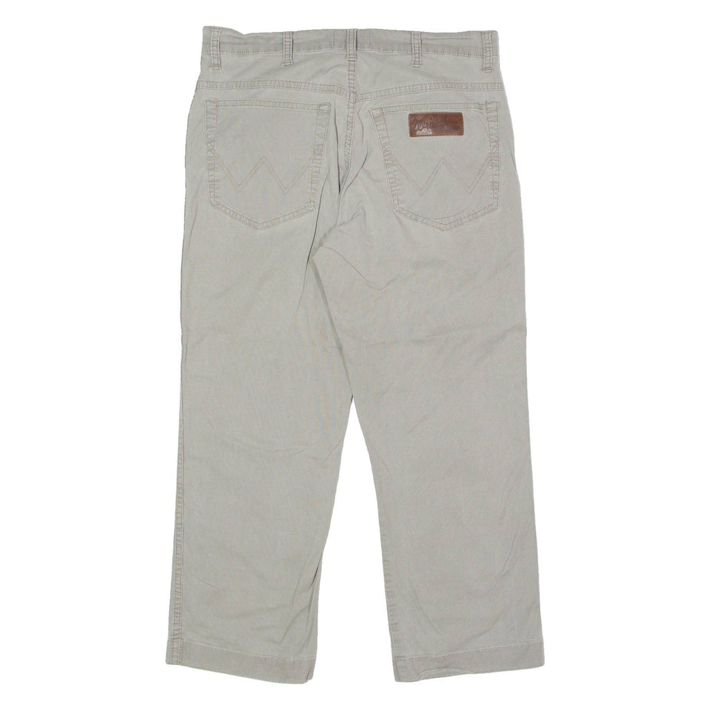 WRANGLER Texas Mens Trousers Grey Slim Straight W31 L23