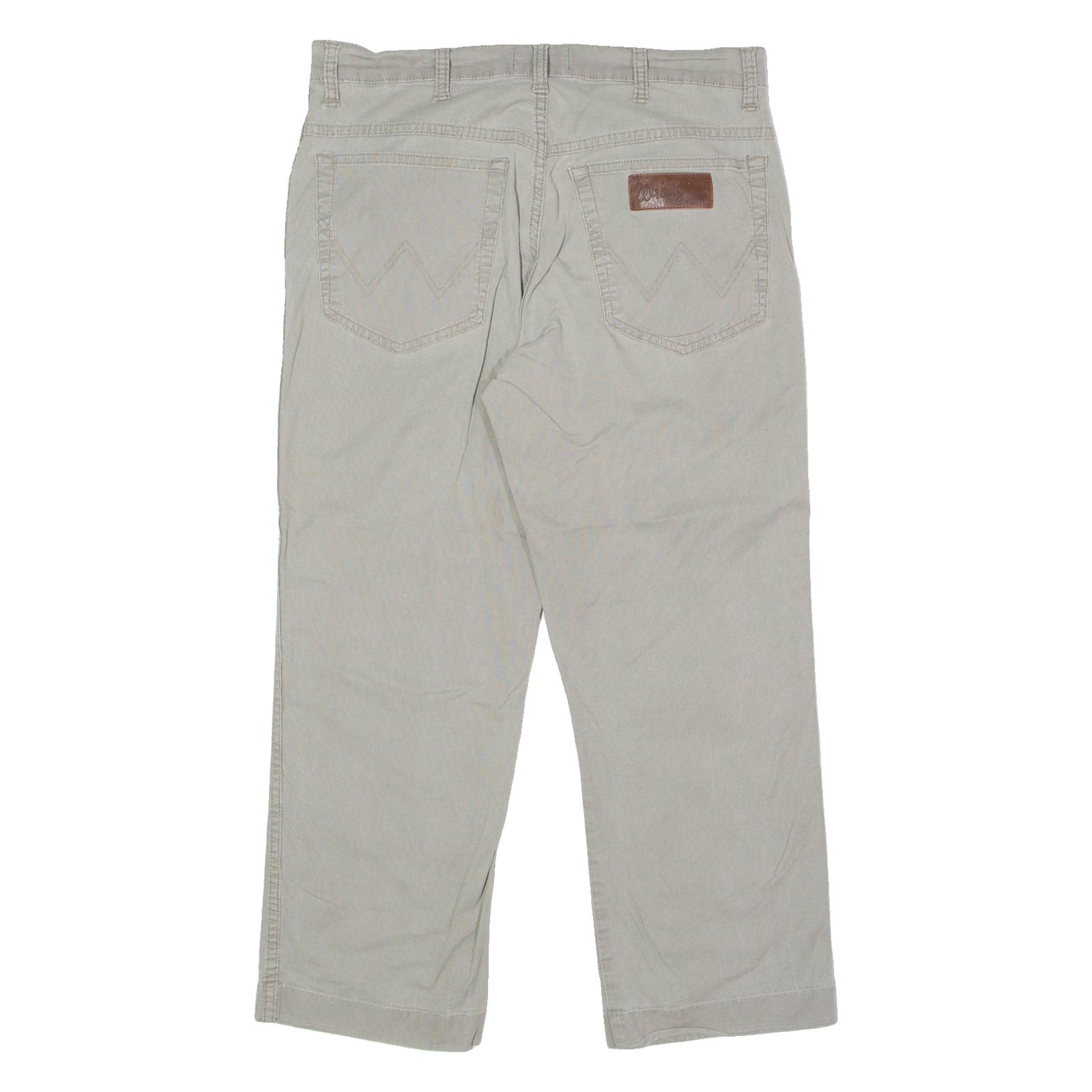 WRANGLER Texas Mens Trousers Grey Slim Straight W31 L23