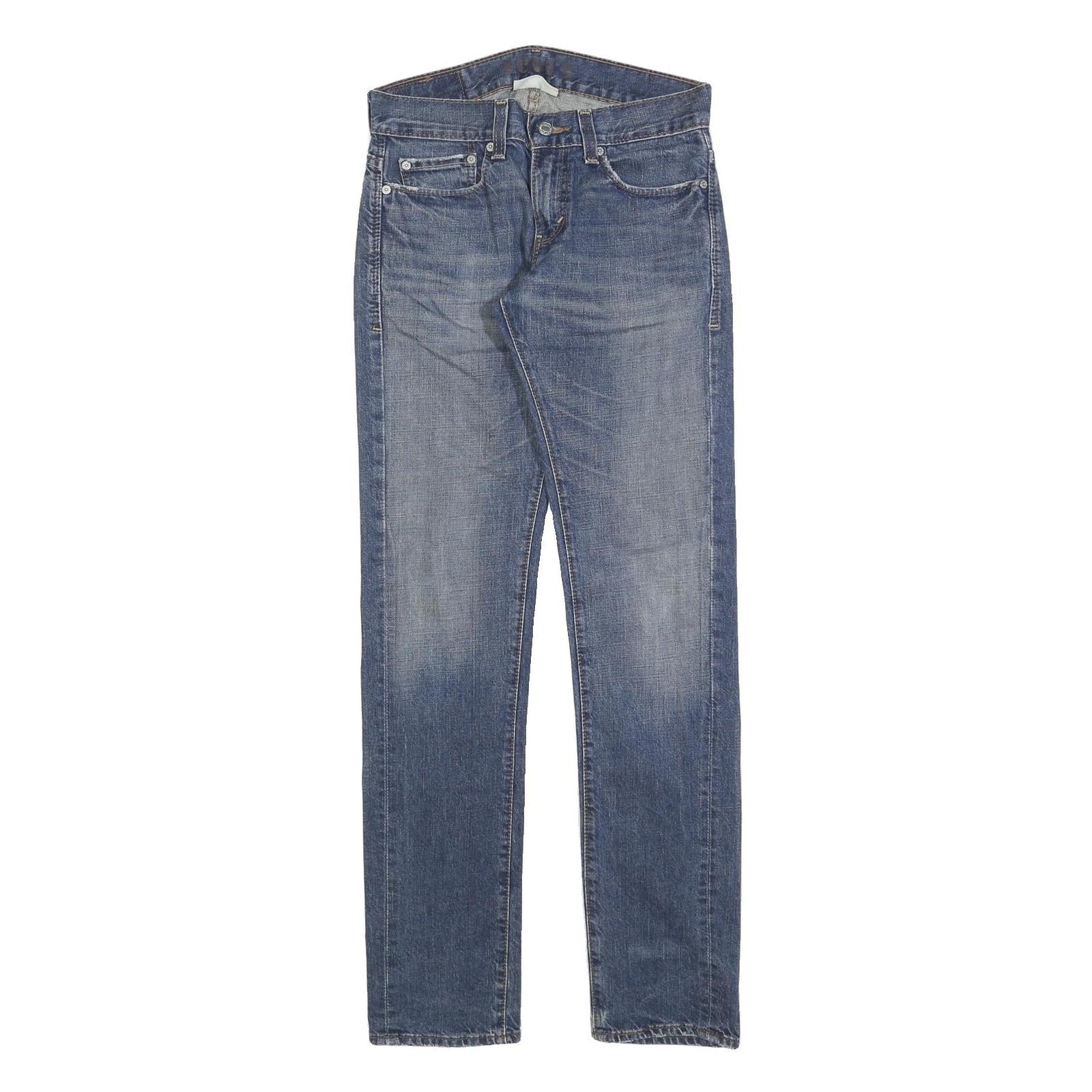 LEVI'S 511 SLIM Mens Jeans Blue Slim Straight Denim Medium W29 L32 Zip