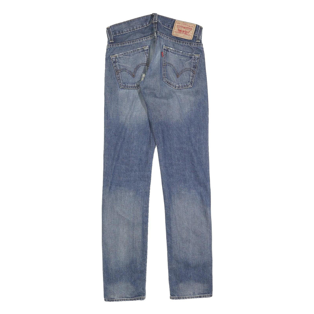 LEVI'S 511 SLIM Mens Jeans Blue Slim Straight Denim Medium W29 L32 Zip