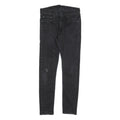 LEVI'S 519 Mens Slim Black Denim Dark Zip W29 L28 Slim Fit Skinny Jeans