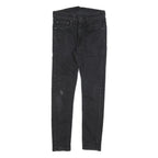 LEVI'S 519 Mens Slim Black Denim Dark Zip W29 L28 Slim Fit Skinny Jeans