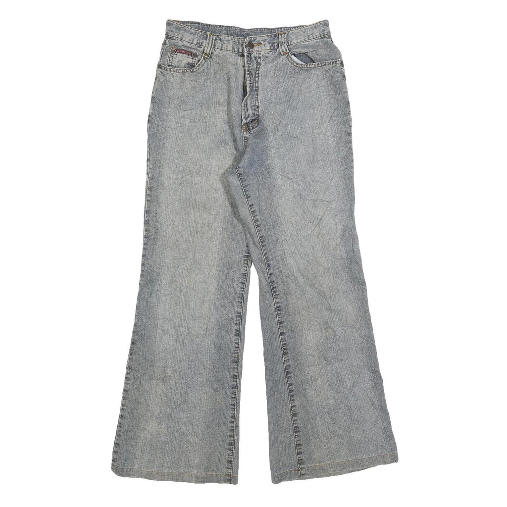 KOUYUZI Womens Regular Fit Blue Denim Bootcut Jeans Cotton Blend W28 L28