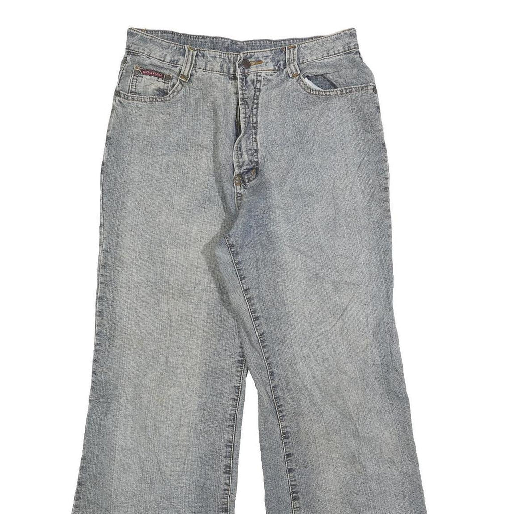 KOUYUZI Womens Regular Fit Blue Denim Bootcut Jeans Cotton Blend W28 L28