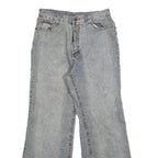 KOUYUZI Womens Regular Fit Blue Denim Bootcut Jeans Cotton Blend W28 L28