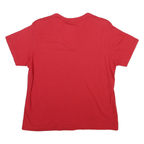 RALPH LAUREN SPORT Womens Red V-Neck T-Shirt XL Cotton Blend Classic Fit