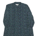 HOBBS LONDON Womens Black Floral Day Woven Midi Dress UK 14 Polyester Blend