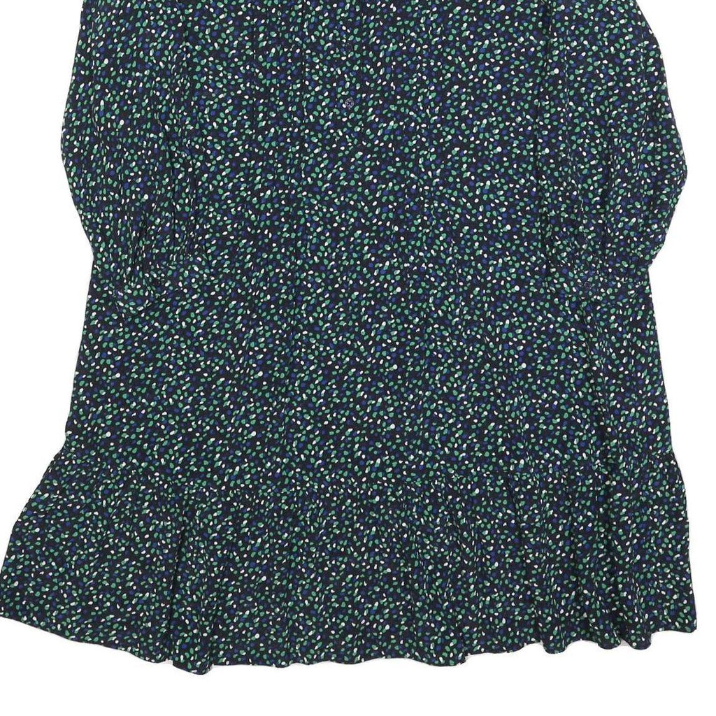 HOBBS LONDON Womens Black Floral Day Woven Midi Dress UK 14 Polyester Blend