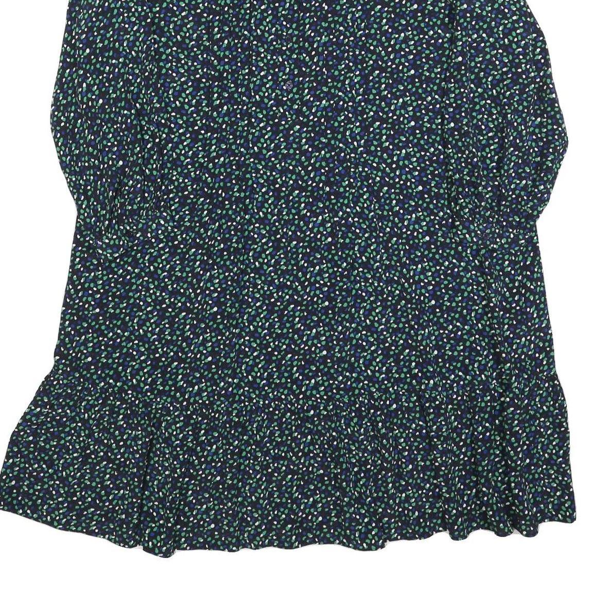 HOBBS LONDON Womens Black Floral Day Woven Midi Dress UK 14 Polyester Blend