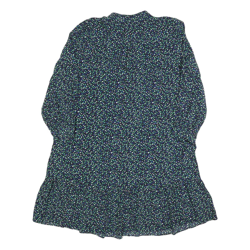 HOBBS LONDON Womens Black Floral Day Woven Midi Dress UK 14 Polyester Blend