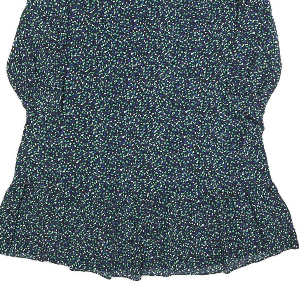 HOBBS LONDON Womens Black Floral Day Woven Midi Dress UK 14 Polyester Blend